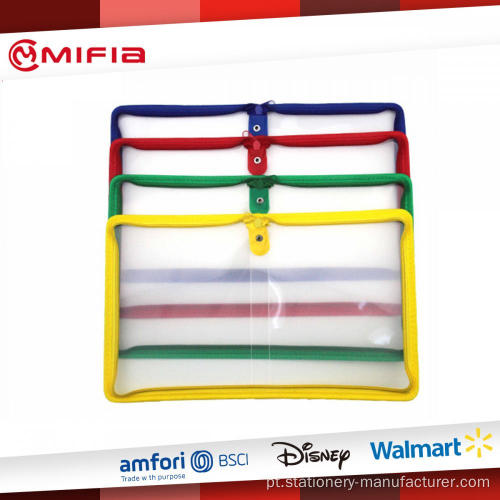 PP Zip Bag com linhas diagonais